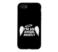 Je suis Un Ange La Plupart du Temps Humour Coque pour iPhone SE (2020) / 7/8