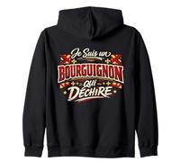 Je suis Un Bourguignon Qui Déchire Humour Bourgogne Sweat à Capuche