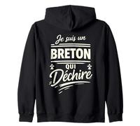 Je suis Un Breton Qui Déchire Humour Bretagne Cadeau Breton Sweat à Capuche
