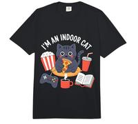 Je suis Un Chat d'intérieur Mignon Mangeant de la Pizza Jouant à des Jeux vidéo Comfort Colors Adult Heavyweight T-Shirt