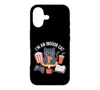 Je suis Un Chat d'intérieur Mignon Mangeant de la Pizza Jouant à des Jeux vidéo Coque pour iPhone 17