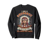 Je suis un Cherokee, je suis né avec mon cœur sur ma manche Sweatshirt