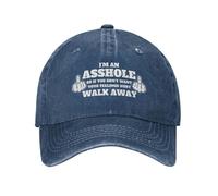 Je suis Un Connard, Alors Si Tu Ne Veux Pas Être Blessé, Éloigne-Toi. Femme Homme Chapeaux Pare-Soleil Coton Trucker Cap Respirant Casquette De Baseball pour Pêche Golf Hip Pop