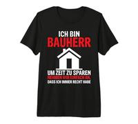 Je suis Un Constructeur superviseur Patron Maison T-Shirt Haut de Gamme