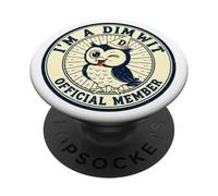 Je suis Un crétin drôle PopSockets PopGrip Adhésif