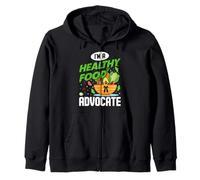 Je suis Un défenseur de l'alimentation Saine Sweat à Capuche