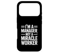 Je suis Un Directeur, Pas Un faiseur de Miracles, Un Bureau Amusant Coque pour iPhone 17 Pro