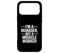 Je suis Un Directeur, Pas Un faiseur de Miracles, Un Bureau Amusant Coque pour iPhone 17 Pro Max