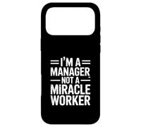 Je suis Un Directeur, Pas Un faiseur de Miracles, Un Bureau Amusant Coque pour iPhone 17 Pro Max