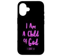 Je suis Un Enfant de Dieu John Bible Verse Trust Lord Jesus 1 John Coque pour iPhone 16