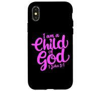 Je suis Un Enfant de Dieu John Bible Verse Trust Lord Jesus 1 John Coque pour iPhone X/XS
