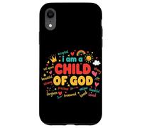 Je suis Un Enfant de Dieu, Une Foi chrétienne d'adoration colorée Coque pour iPhone XR