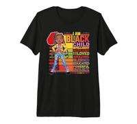 Je suis Un Enfant Noir, Mois de l'histoire des Enfants Afro-américains T-Shirt Haut de Gamme