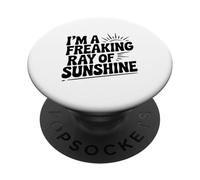 Je suis Un foutu Rayon de Soleil PopSockets PopGrip Adhésif