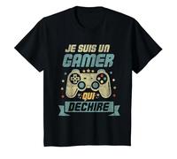 Je suis Un Gamer Cadeau Ado Geek Console Jeux Video T-Shirt, Enfant, Noir, 10 Ans