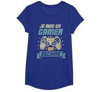 Je suis Un Gamer Cadeau Ado Geek Console Jeux Video T-Shirt, Fille, Bleu Royal, L