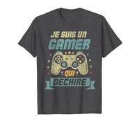 Je suis Un Gamer Cadeau Ado Geek Console Jeux Video T-Shirt, Homme, Chiné Foncé, M
