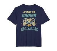 Je suis Un Gamer Cadeau Ado Geek Console Jeux Video T-Shirt, Homme Grandes Tailles, Bleu Marine, 5X Tall