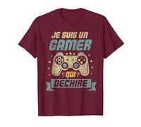 Je suis Un Gamer Cadeau Ado Geek Console Jeux Video T-Shirt, Homme, Marron, L