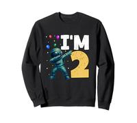 Je suis un garçon astronaute de 2 ans qui danse, c'est mon 2e anniversaire Sweatshirt