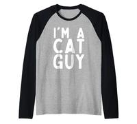 Je suis Un Gars de Chat, Amoureux drôle Chaton Manche Raglan