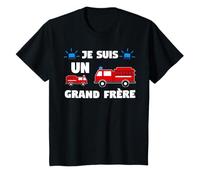 Je Suis Un Grand Frère 2021 pompiers pompier bébé Cadeau T-Shirt