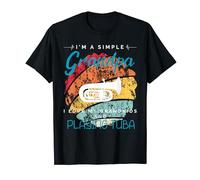 je suis un grand-père simple j'aime mes petits-enfants et le tuba T-Shirt