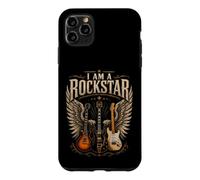 Je suis Un Guitariste de Rockstar Guitars Wings Rock Music Coque pour iPhone 11 Pro Max