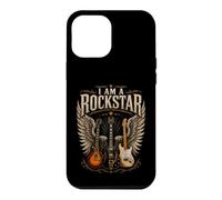 Je suis Un Guitariste de Rockstar Guitars Wings Rock Music Coque pour iPhone 12 Pro Max