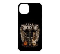 Je suis Un Guitariste de Rockstar Guitars Wings Rock Music Coque pour iPhone 14 Plus