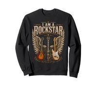 Je suis Un Guitariste de Rockstar Guitars Wings Rock Music Sweatshirt