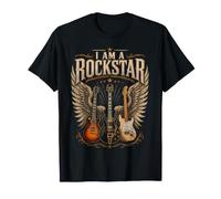Je suis Un Guitariste de Rockstar Guitars Wings Rock Music T-Shirt