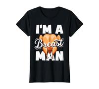 Je suis Un Homme aux Seins, Dinde, dîner de Thanksgiving drôle pour Hommes, Papa T-Shirt Graphique avec Valeur, Femme, Noir, XS