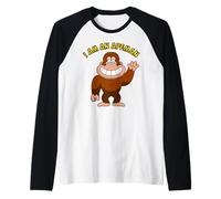Je suis Un Homme-Singe Manche Raglan