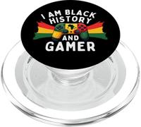 Je suis Un Joueur Afro-américain du Mois de l'histoire des Noirs PopSockets PopGrip pour MagSafe