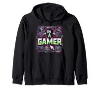 Je suis Un Joueur avec Controller Power Sweat à Capuche