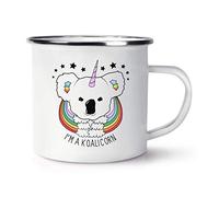 Je Suis un Koalicorn Licorne Rétro Émail Tasse Mug