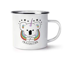 Je Suis un Koalicorn Licorne Rétro Émail Tasse Mug