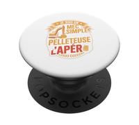 Je suis Un Mec Simple J'aime La Pelleteuse PopSockets PopGrip Adhésif