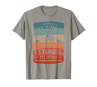 Je suis Un Mec Simple J'aime La Pétanque Et L'Apéros T-Shirt, Homme, Ardoise, 3XL