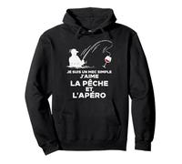 Je Suis Un Mec Simple Pêche Apéro Humour Fish Homme Cadeau Sweat à Capuche