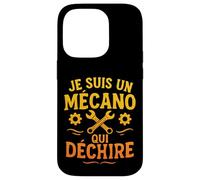 Je suis Un mécano Qui déchire Design Humoristique Coque pour iPhone 14 Pro