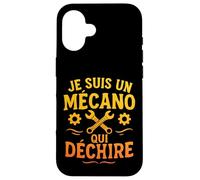 Je suis Un mécano Qui déchire Design Humoristique Coque pour iPhone 16