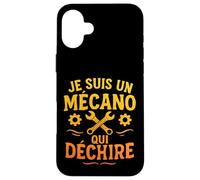 Je suis Un mécano Qui déchire Design Humoristique Coque pour iPhone 16 Plus