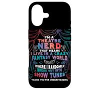 Je suis Un Nerd de théâtre, comédie Musicale Amusante, comédien de théâtre de Broadway Coque pour iPhone 17