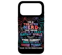 Je suis Un Nerd de théâtre, comédie Musicale Amusante, comédien de théâtre de Broadway Coque pour iPhone 17 Pro Max