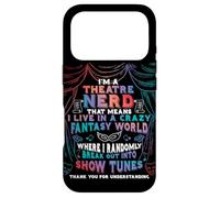 Je suis Un Nerd de théâtre, comédie Musicale Amusante, comédien de théâtre de Broadway Coque pour iPhone 17 Pro
