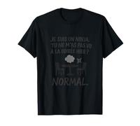 Je suis un ninja French Ninja Humor Graphic Art T-Shirt