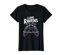 Je suis Un ornithologue passionné de Ravens T-Shirt Graphique avec Valeur, Femme, Noir, S
