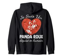 Je suis Un Panda Roux Déguisé en Humain Sweat à Capuche